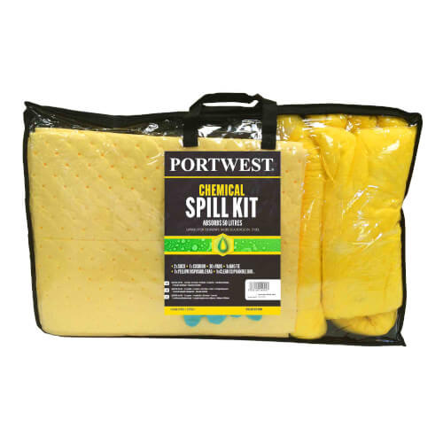 Portwest SM91YER 50 Litre Chemical Spill Kit