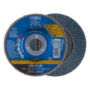 Pferd Z-PSF Steelox Flap Disc 80 Grit, 115mm
