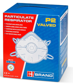 beeswift p2 valved white mask  thumbnail