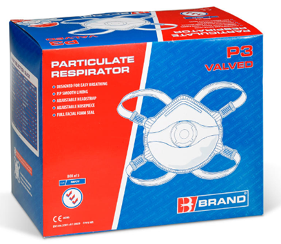 beeswift p3 valved white mask  thumbnail