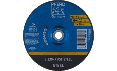 Pferd PSF Steel Grinding Disc 230mm x 7.0mm