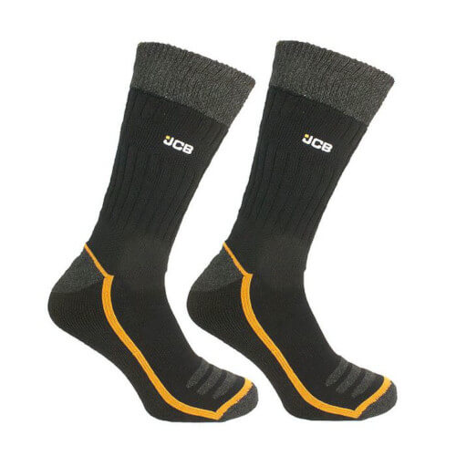 JCB COMFORT TOP Work Socks (Size UK 6-8.5 & 9-12) Comfortable Feet throughout the entire work day