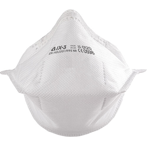 Alpha Solway IX-3 Fold Flat FFP3 Non-Valved Face Mask