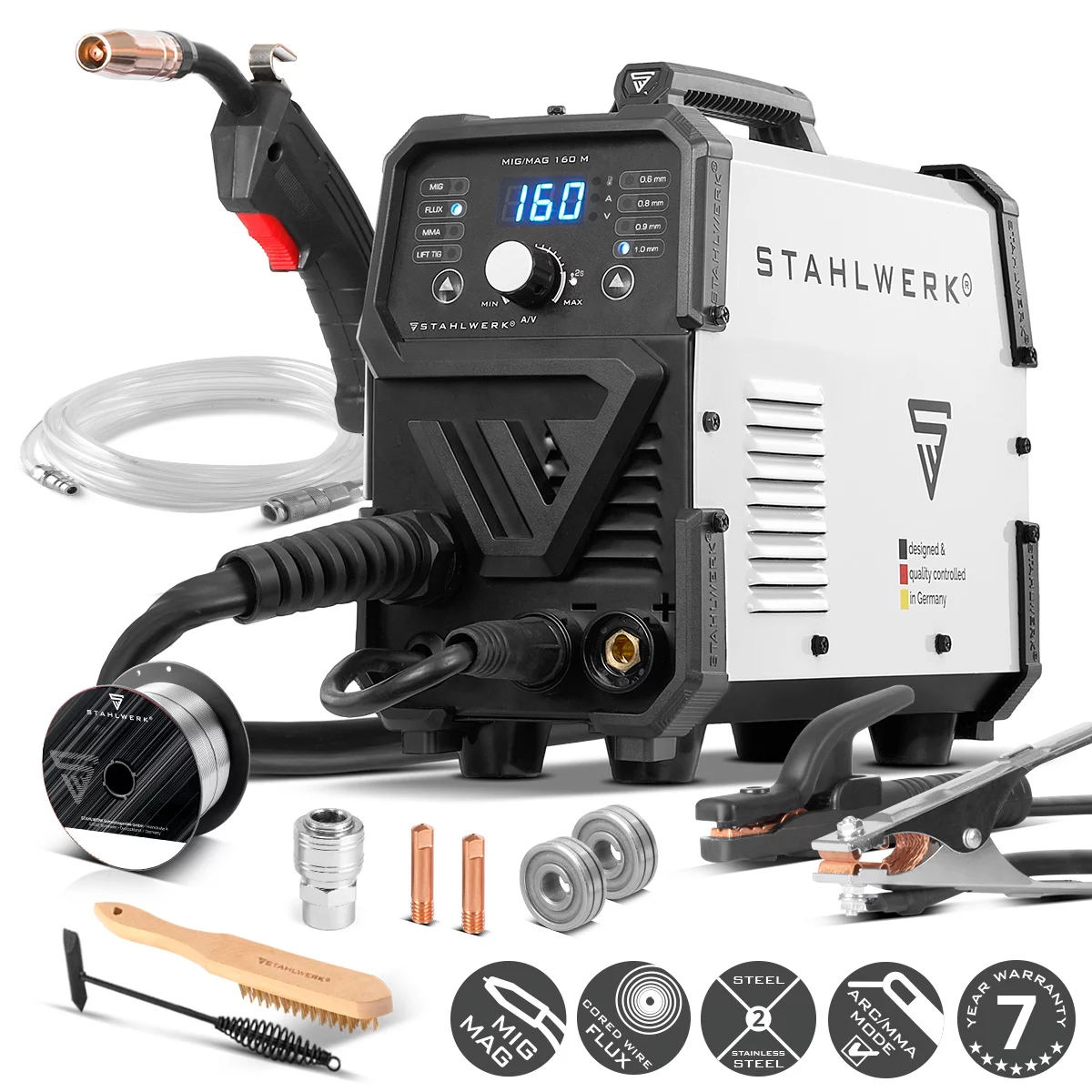 Stahlwerk Mig 160 M Full Synergic 5 in 1 Mig Welder