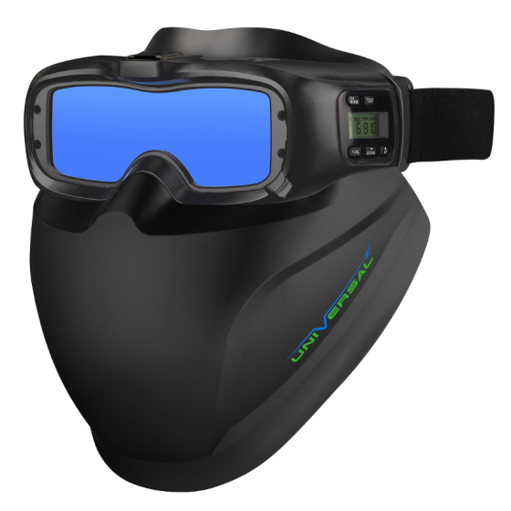 g series goggle with chinguard hood black Welding Auto Darkening Goggles - G Series Goggle with Chinguard, Hood & Auxiliary LED Light - Image 2