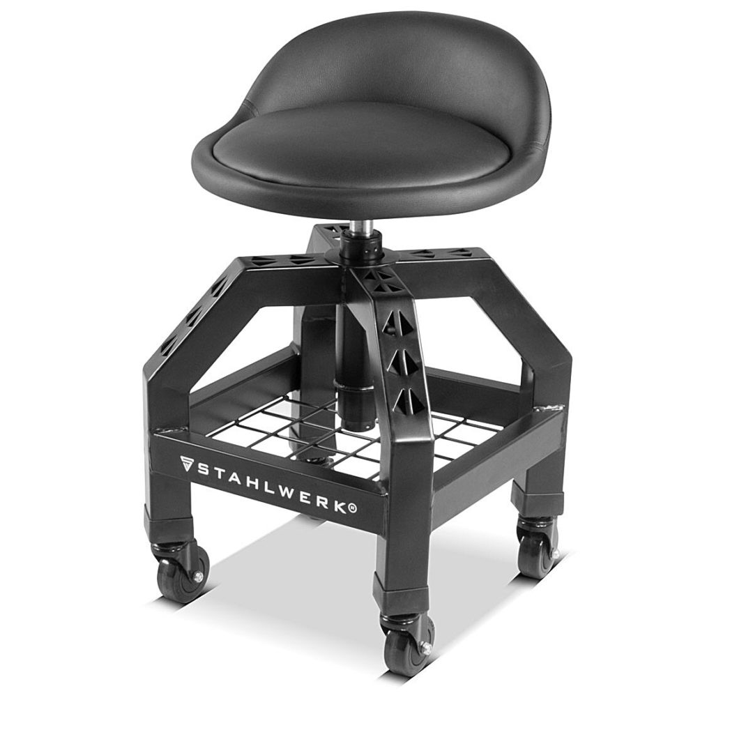 werkstatthocker vwh300st9 STAHLWERK Height Adjustable Workshop Stool - Image 9