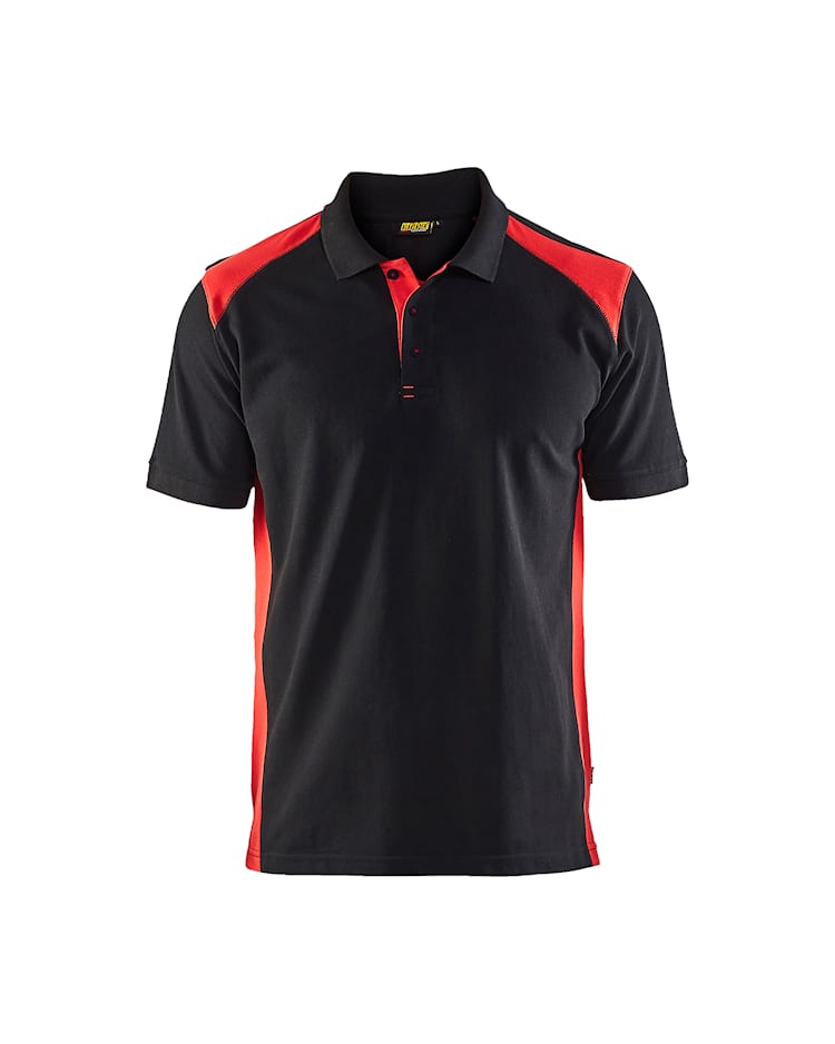 Blaklader Poloshirt Black/red 3324