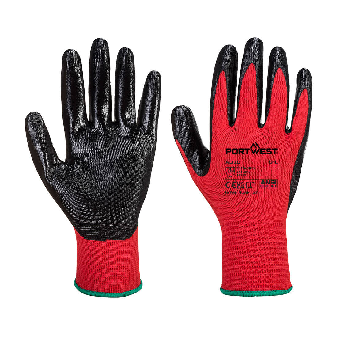 Portwest A310 Grip Nitrile Gloves