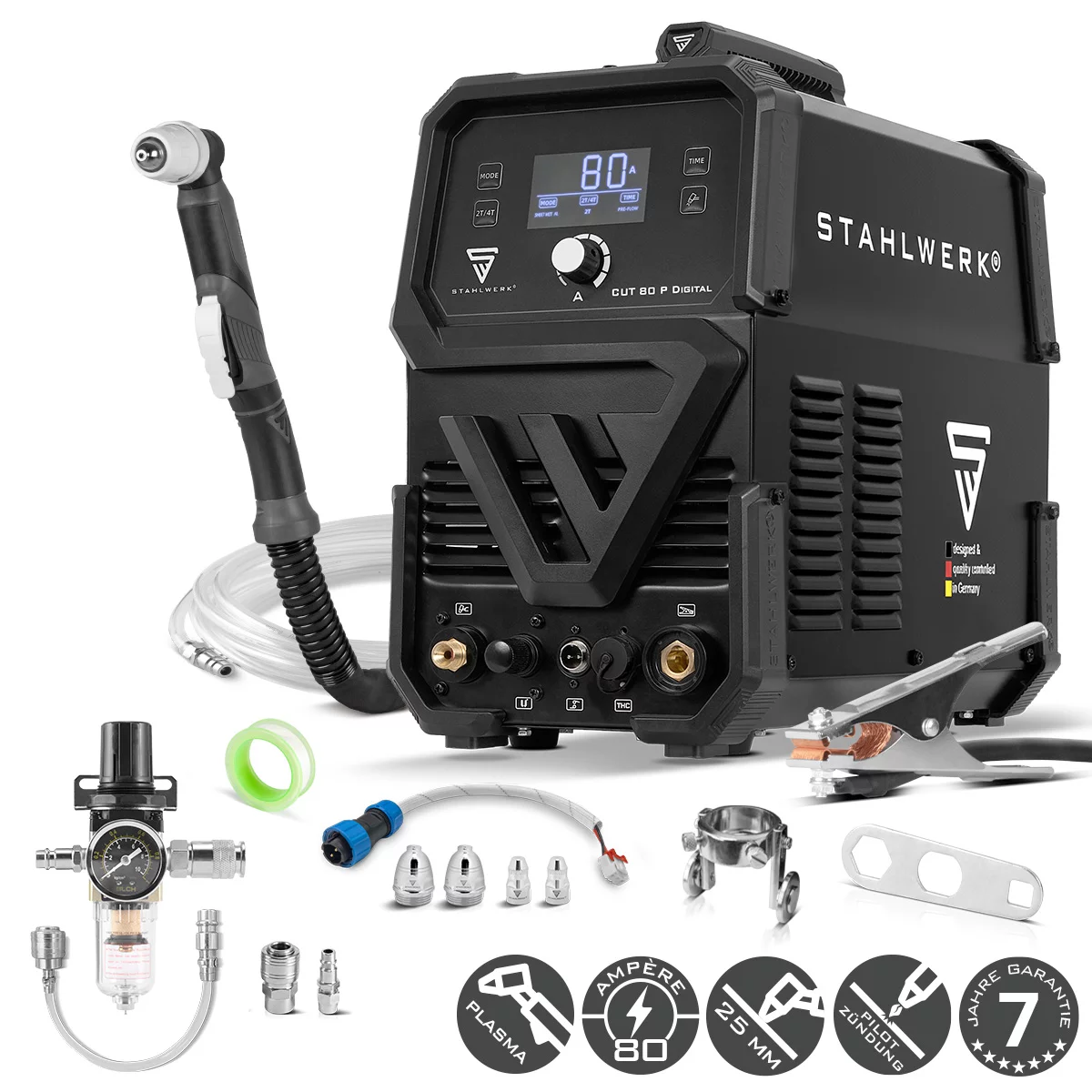 STAHLWERK plasma cutter CUT 80 P Digital