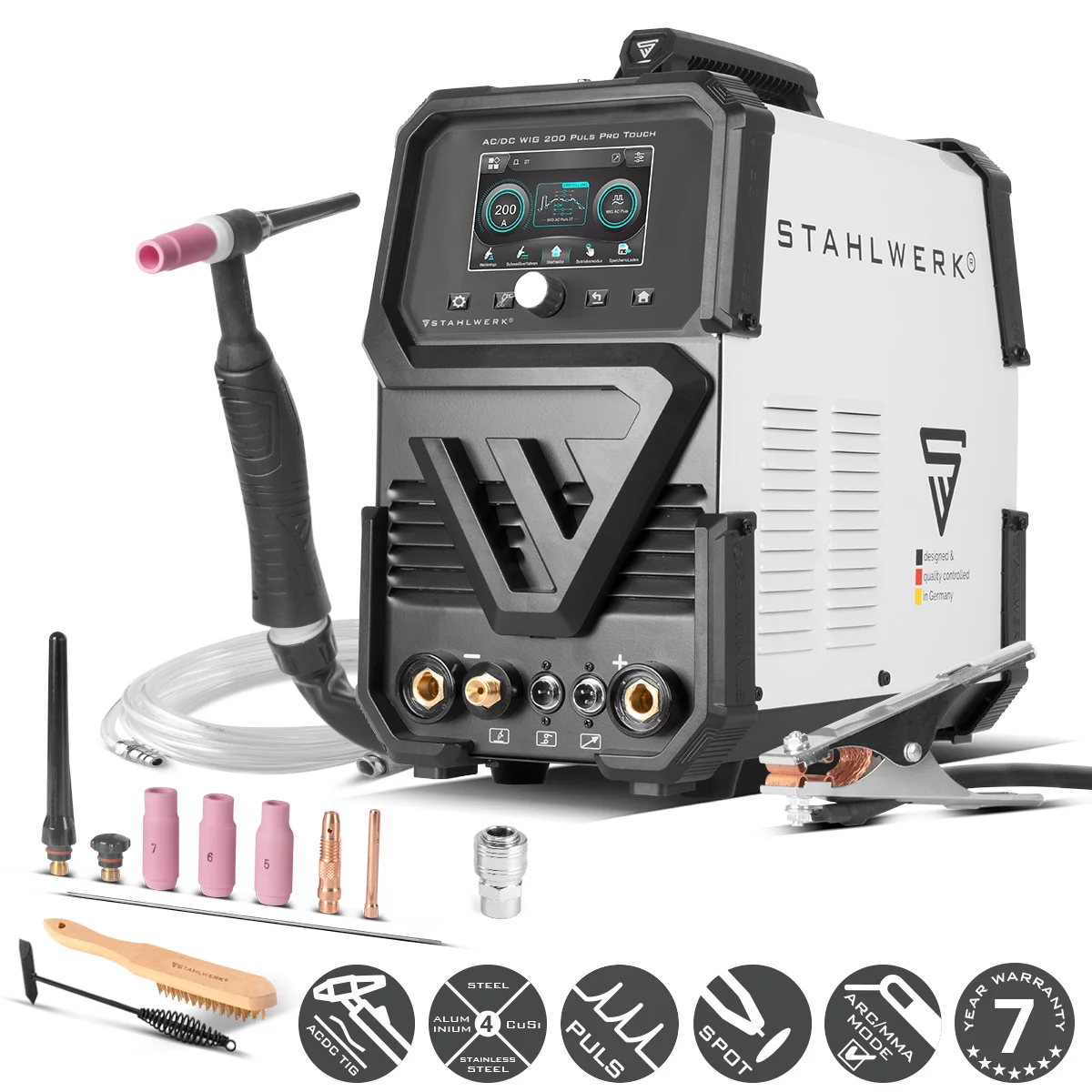 STAHLWERK AC/DC TIG 200 Pulse Pro Touch